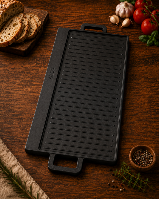 Reversible Heavy Cast Iron Grill Plate
