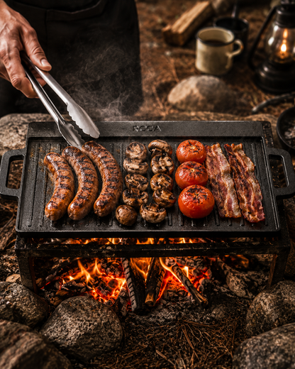 Reversible Heavy Cast Iron Grill Plate