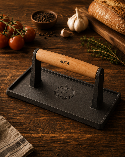 Heavy Cast Iron Grill & Burger Press